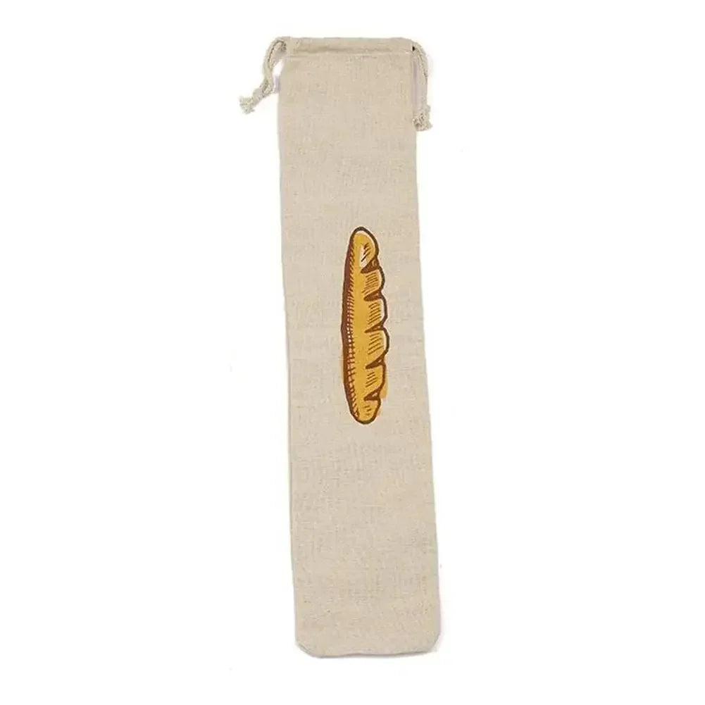 Linen Bread Bags Reusable Drawstring Large Washable Storage