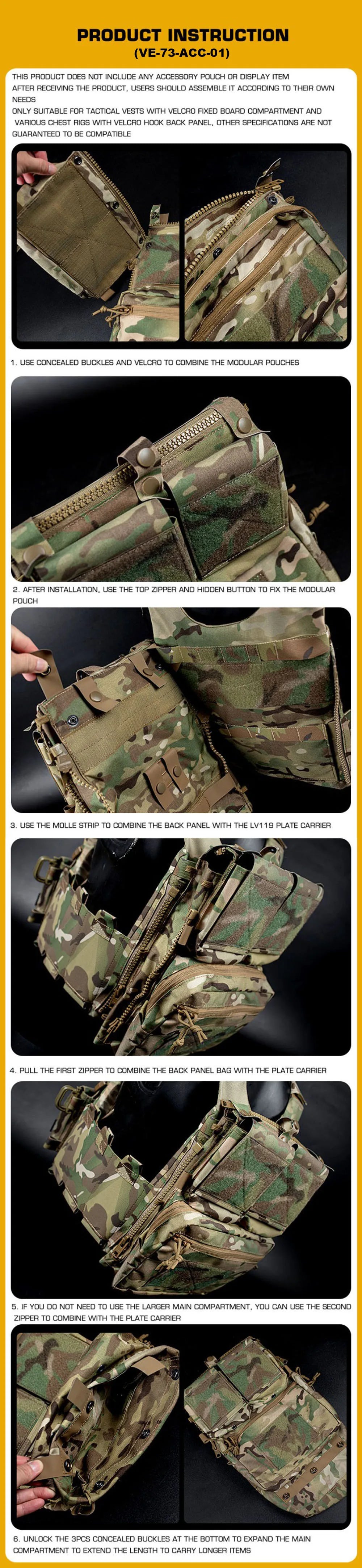 Lv119 Tactical Vest Spiritus System Plate Carrier Vest