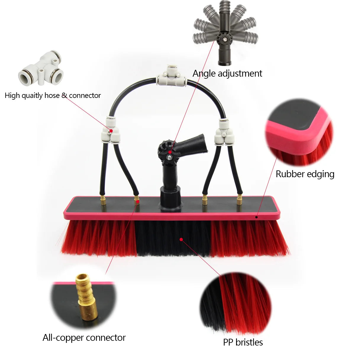 Water Fed Telescopic Pole Telesbrush Window Solar Photovoltaic
