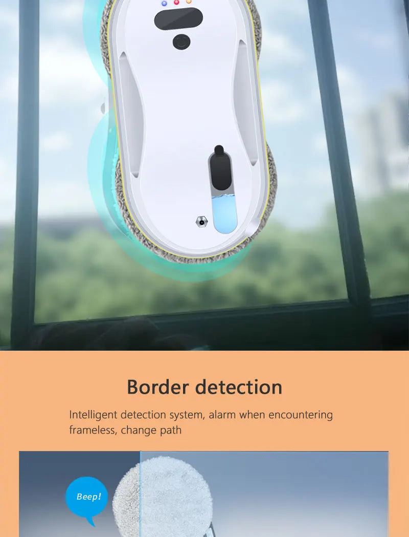 Divedeer Automatic Water Jet Window Cleaner Large Suction