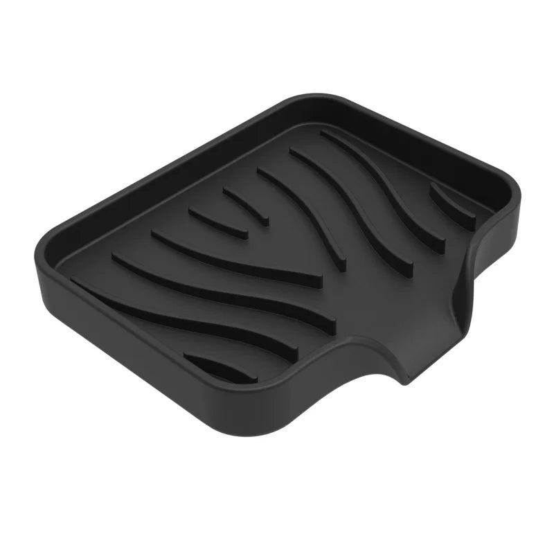 1pcs Sink Silicone Tray Drain Soap Sponge Storage
