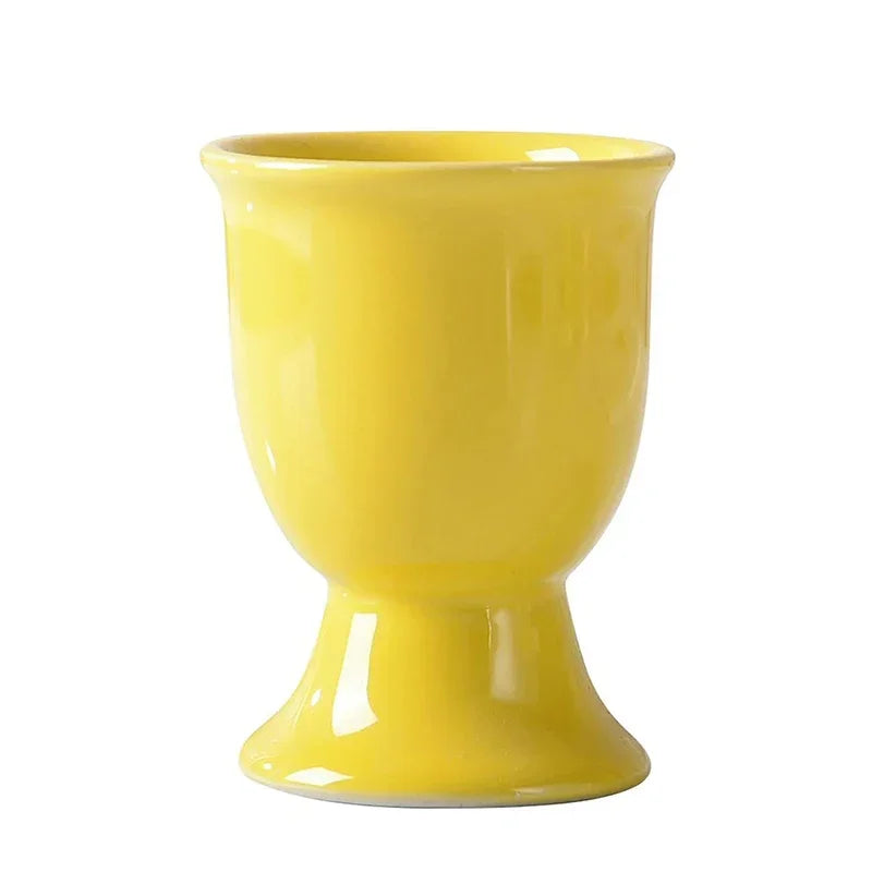 Ceramic Egg Cup Holders Macaron Color Creative Serving