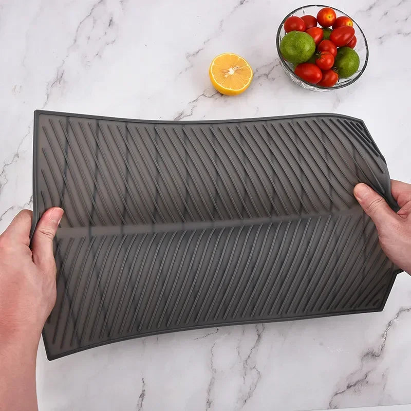1pc Silicone Drain Pad Drying Mat Pots Dish