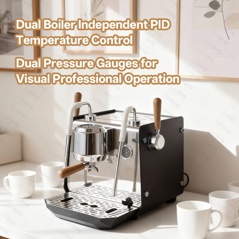 Cafovo E102 Commercial Semi-Automatic Espresso Machine Pid