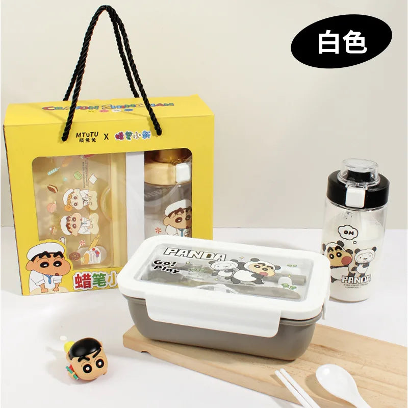Crayon Shinchan Lunch Box Water Cup 2-Piece Food