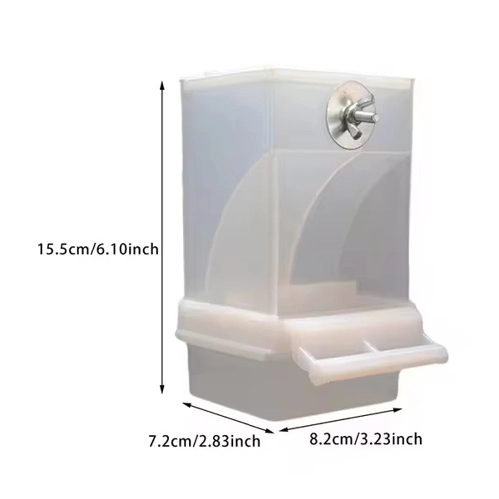 No Mess Automatic Bird Feeder Transparent Food Container