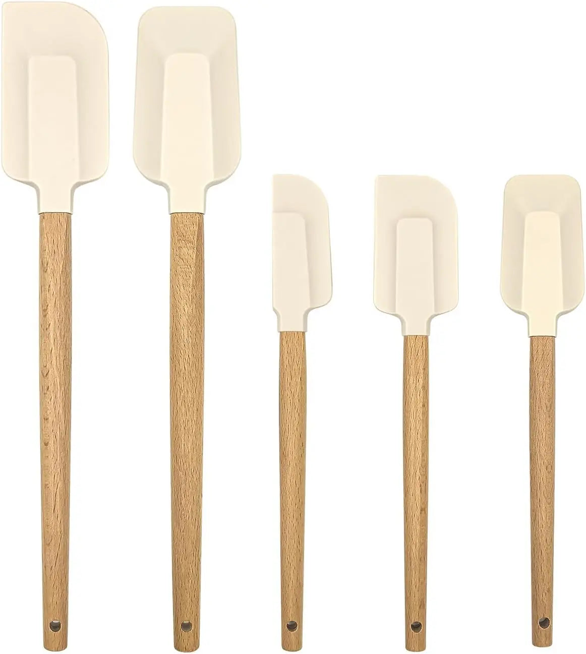 Silicone Scraper Spatula Food Grade Heat Resistant Baking