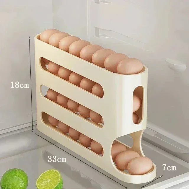 Layers Automatic Rolling Egg Holder Rack Fridge Egg