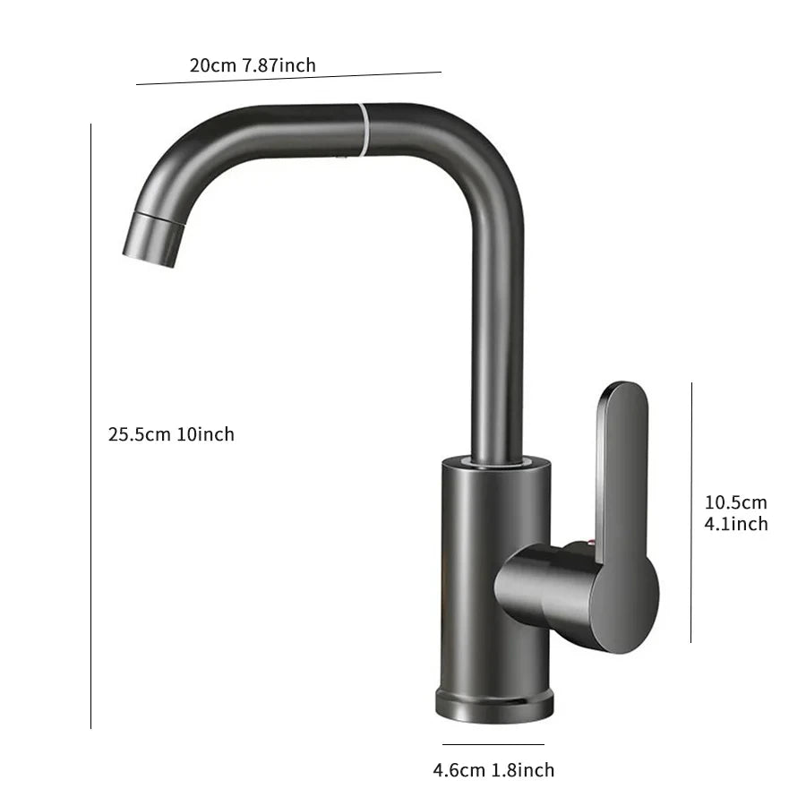 360 Rotation Cold Water Mixing Faucet Suitable Bathrooms
