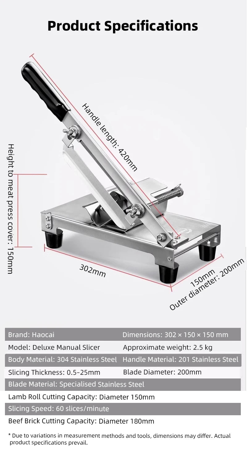 Divedeer Electric Deli Meat Slicer Sus 420 Stainless