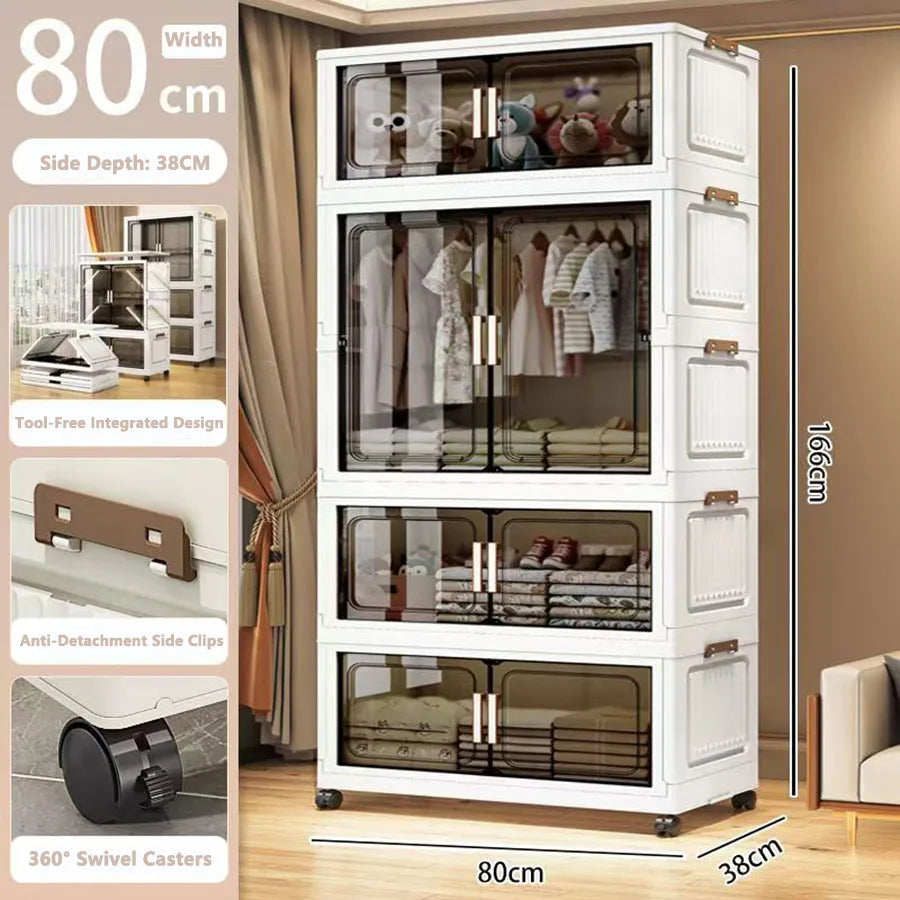 Storage Cabinet Folding Storage Box Living Room Toy