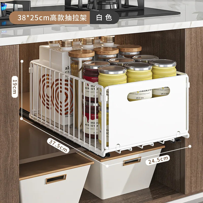 Storage Rack Pull Out Cabinet Organizer Slide Drawer