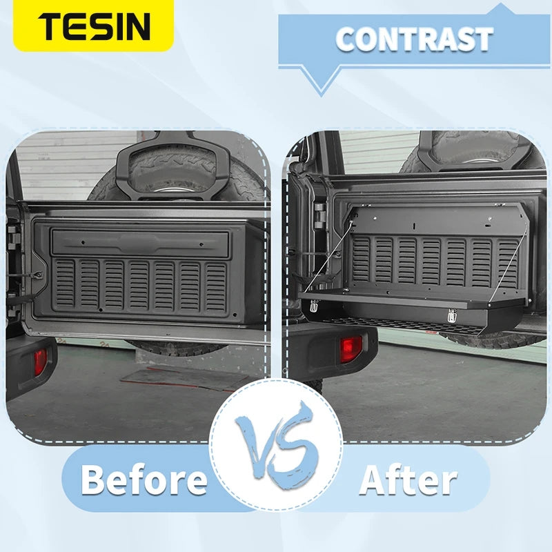 Tesin Car Rear Door Foldable Shelf Tailgate Table