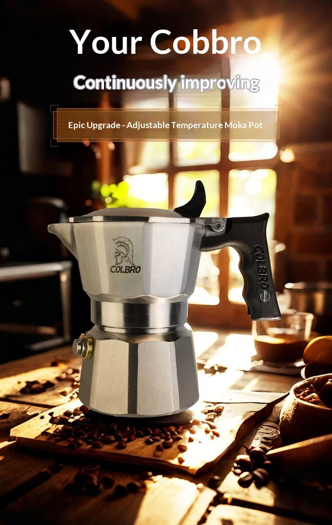 Colbro Moka Pot Stainless Steel Double Valve Triple