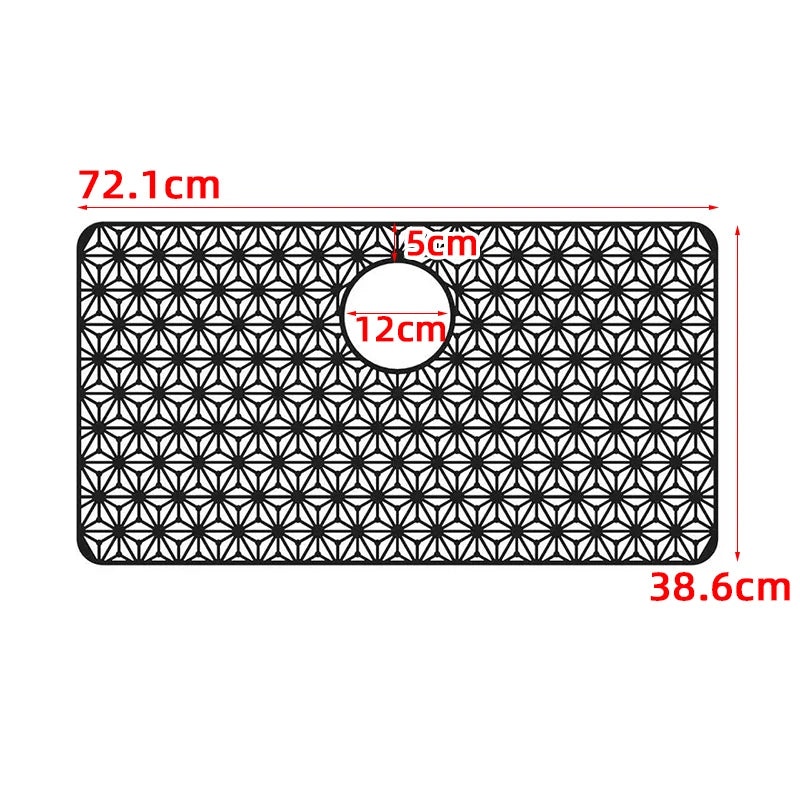 Sink Silicone Mat Anti-Scratch Honeycomb Pad Dishwashing Basin
