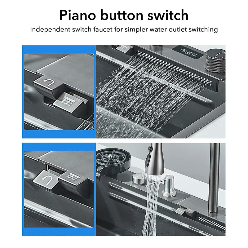 Shinesia 304 Stainless Steel Sink Digital Display Large