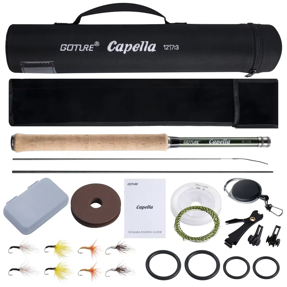 Goture 6m Tenkara Rod Spare Tip Section&Storage Bag