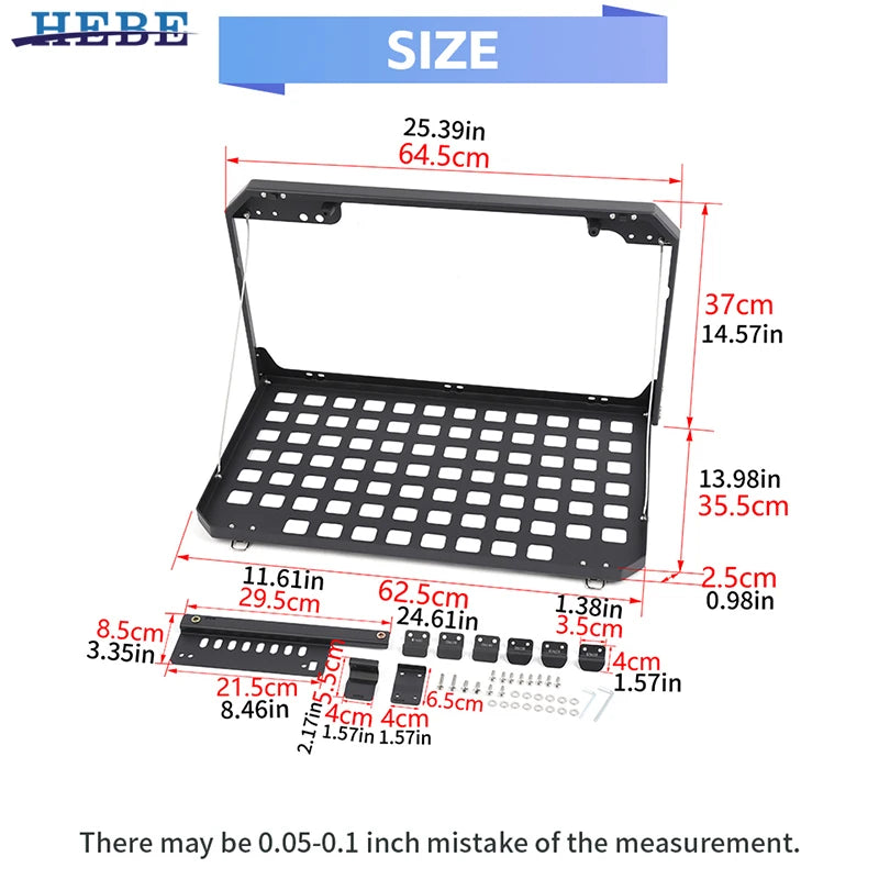Hebe Car Trunk Storage Rack Table Tailgate Shelf