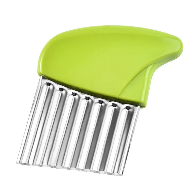 Potato Chip Slicer Vegetable Fruit Corrugated Wavy Knife