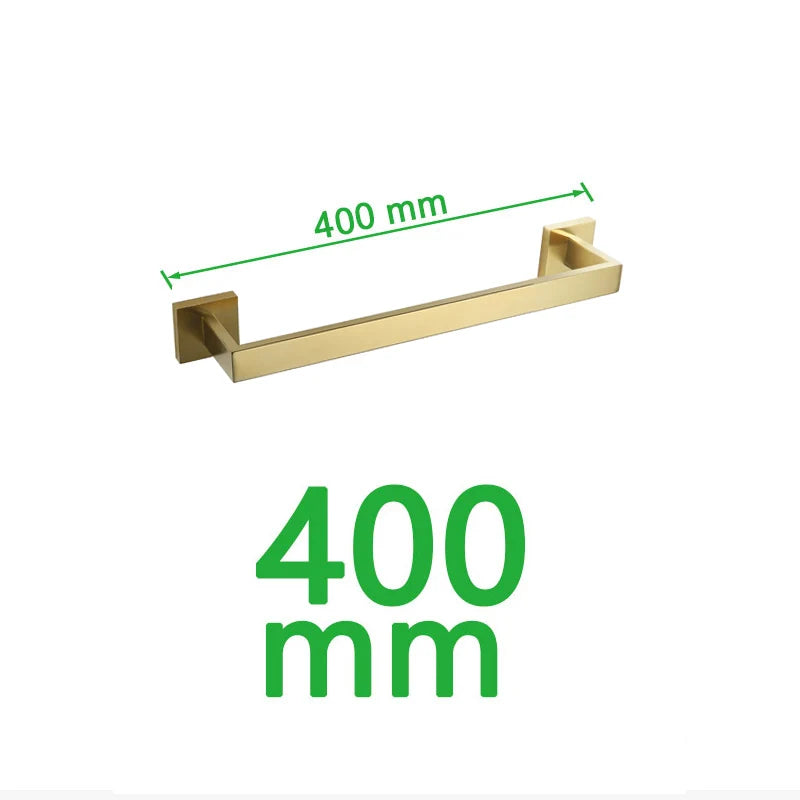 Gold Brushed Bathroom Hardware Towel Bar Rail Toilet