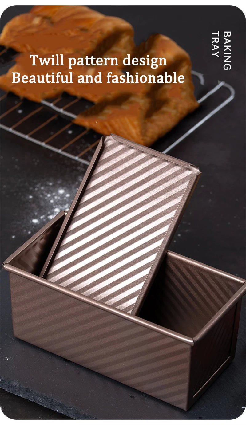 Rectangle Loaf Pan Baking Toast Pullman Box Tray