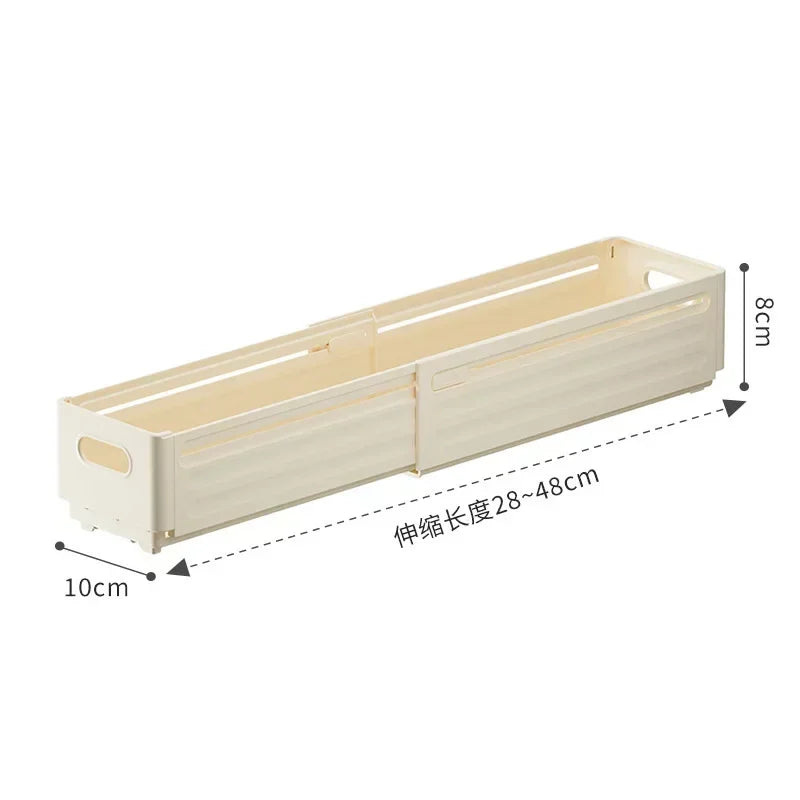 1pc Retractable Drawer Organizer Length Adjustable Cabinet
