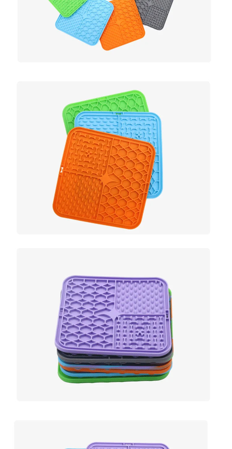 Pet Lick Silicone Mat Pet Slow Food Plate