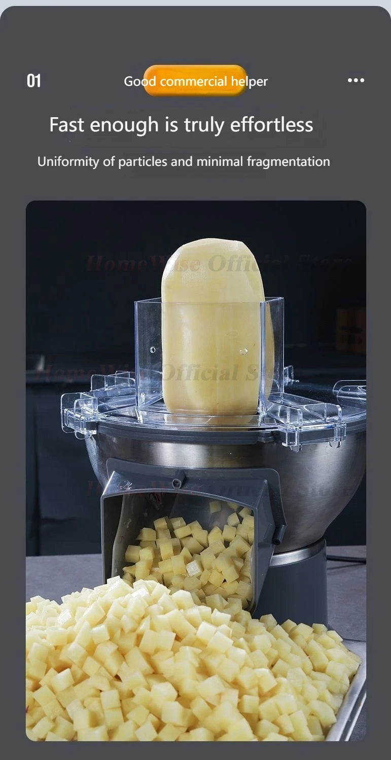Lx M1 Commercial Electric Vegetable Cube Cutting Machine