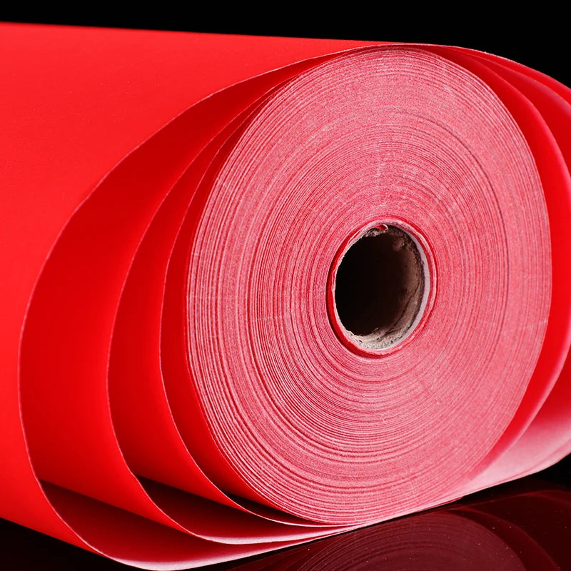 Red Rice Paper Chinese Spring Festival Couplets Half-Ripe