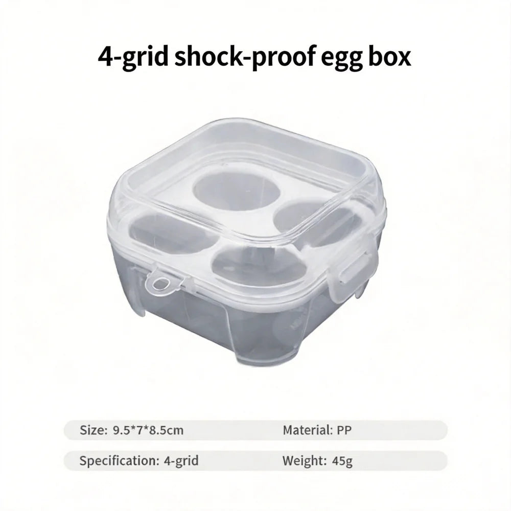 Egg Holder Outdoor Camping Egg Box Transparent Sealed