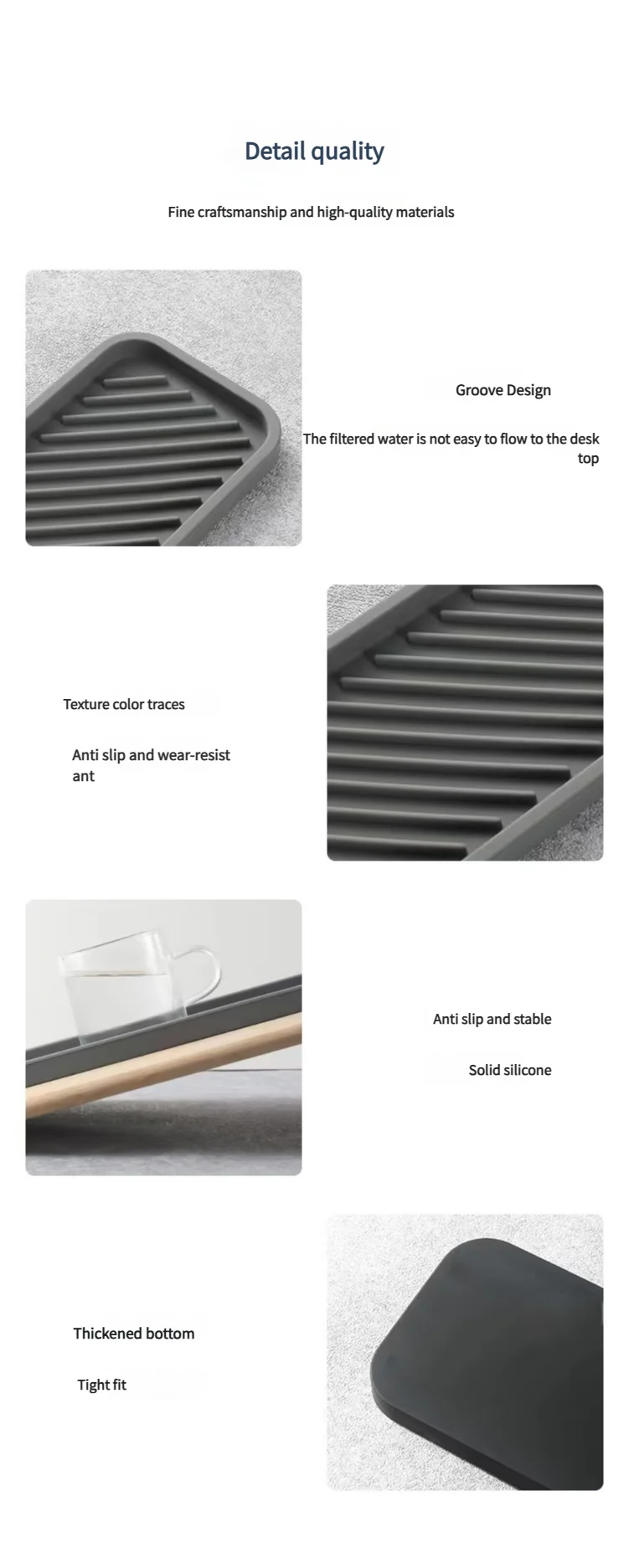 Silicone Sponge Holder Multi-Purpose Drying Mat - Non-Slip