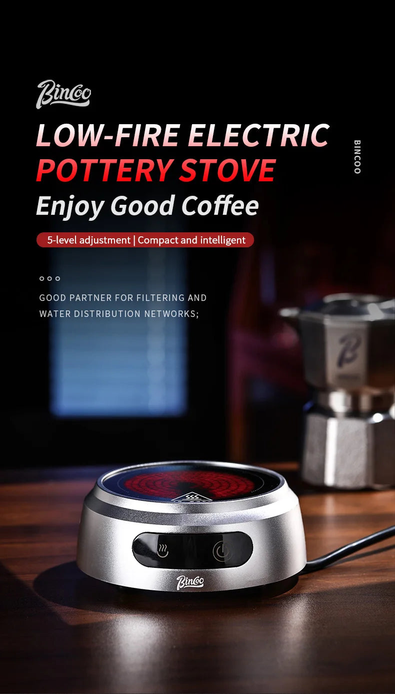Bincoo 500w Mini Stovetop Electric Ceramic Stove Moka