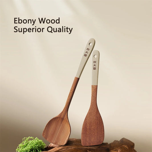 Cooker King Ebony Wood Spatula Non Stick Pan