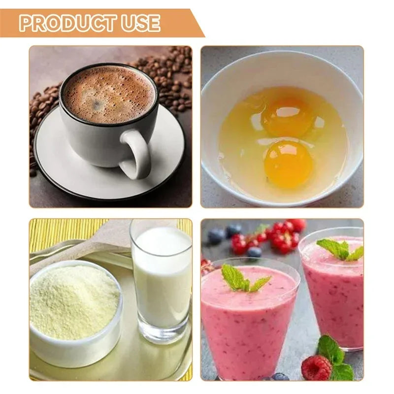 Mini Electric Milk Foamer Blender Wireless Coffee Whisk