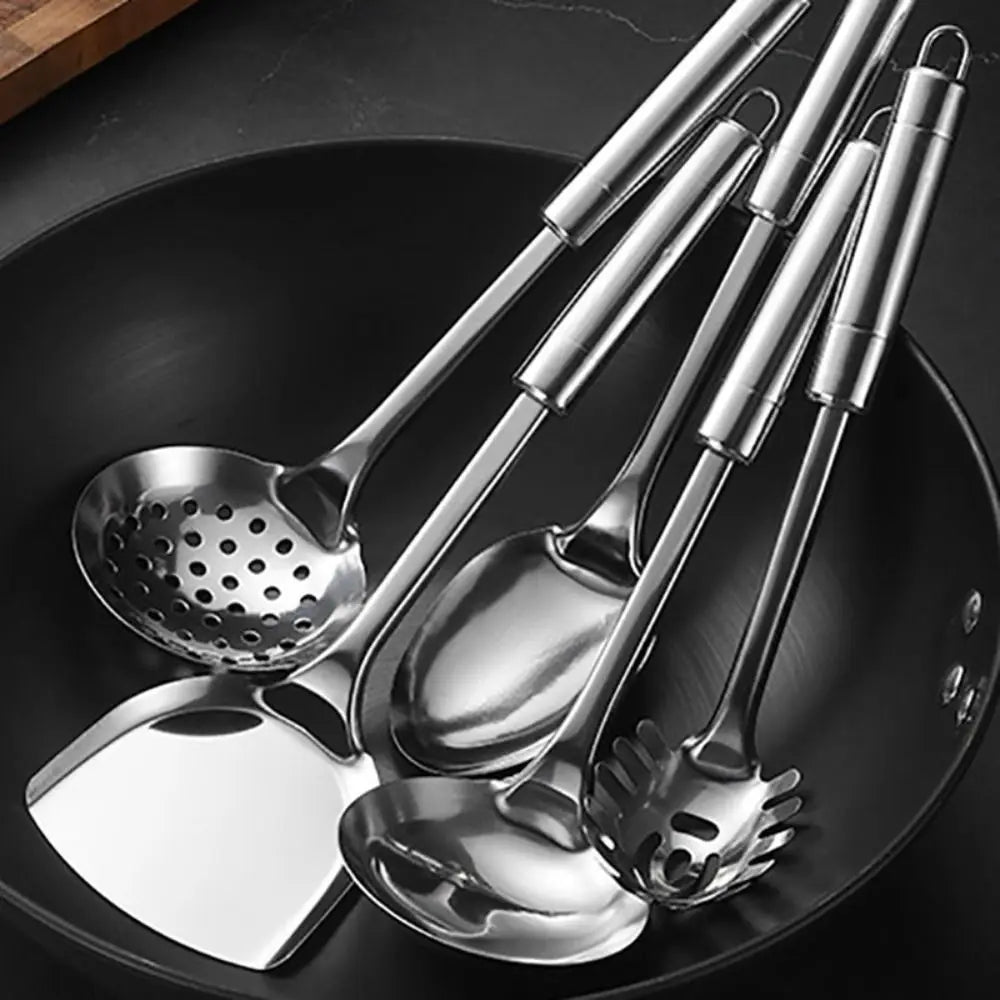 9pcs Cookware Stainless Steel Cooking Utensils Rust-Proof Durable