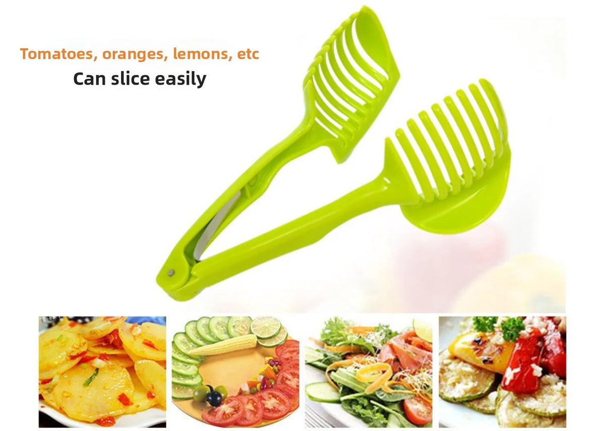 Round Slicing Clamp Handheld Lemon Slicer Fruit Cutter