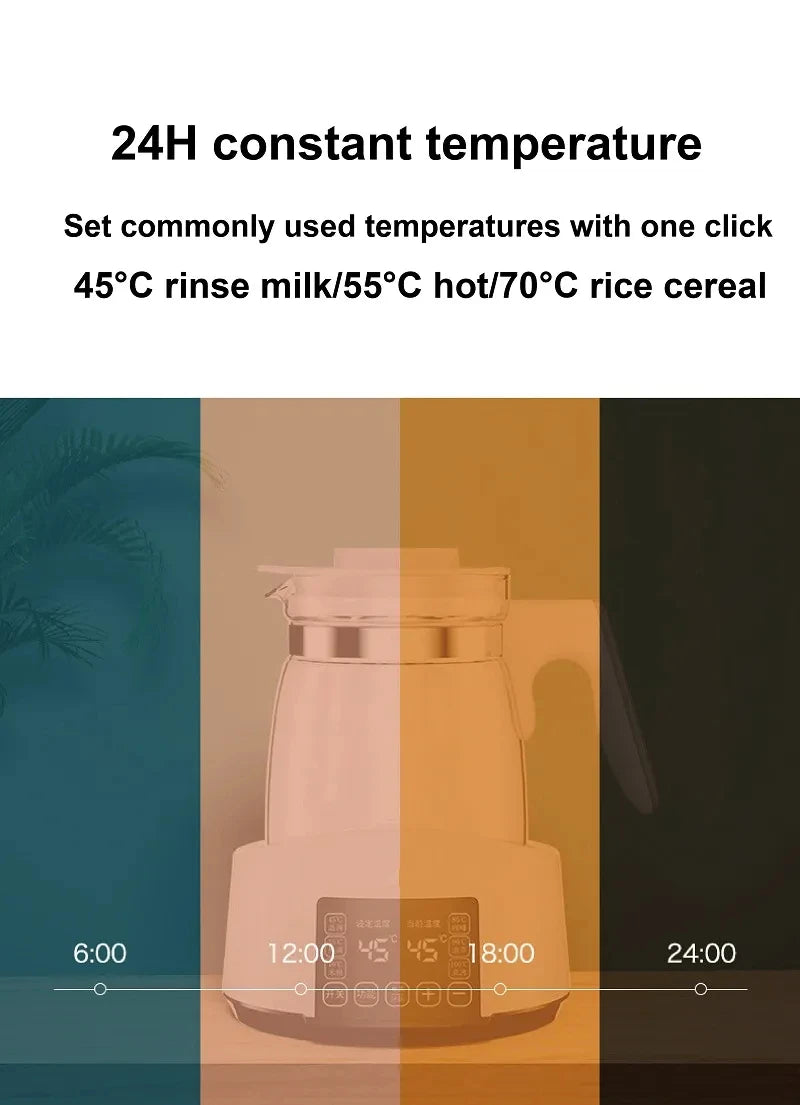 3l Electric Kettle Baby Thermostat Milk Warmer 24h