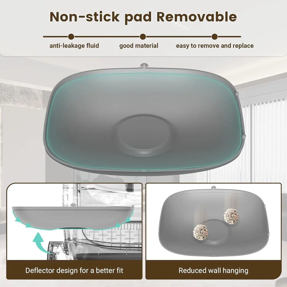 Tonepie Silicone Cat Litter Pad Replacement Part 65l