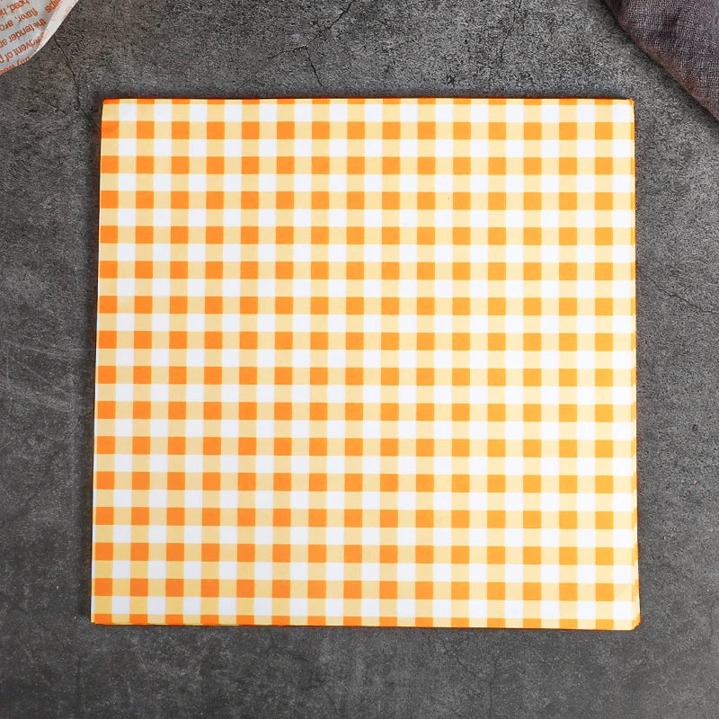 25/50pcs Oilpaper Wrapping Paper Bread Sandwich Burger Fries