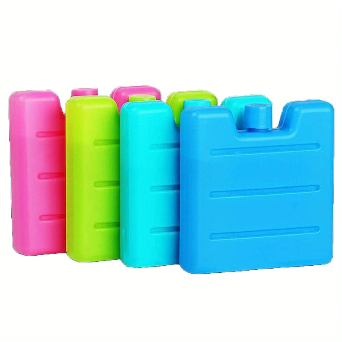 1/8pc Reusable Gel Ice Blocks Cooler Bag Stackable