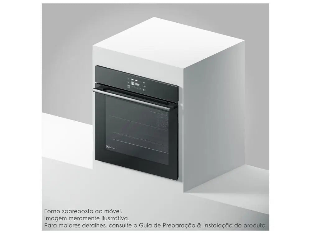 Electrolux Built-In Electric Oven 80l Black Experience Oe8ea