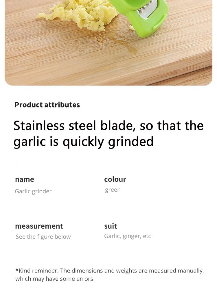 Garlic Masher Mini Garlic Ginger Peeler Grinder Food