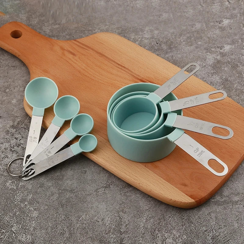 8pcs Measuring Cups Spoons Baking Cake Pastry Cooking