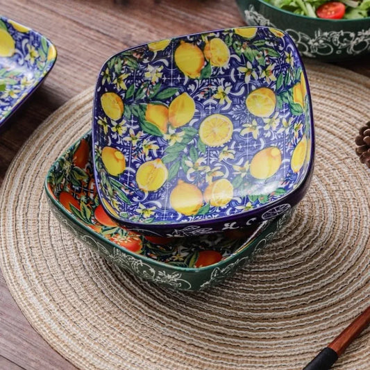 1pc Ceramic Tableware Bohemian Style Retro Tableware Creative