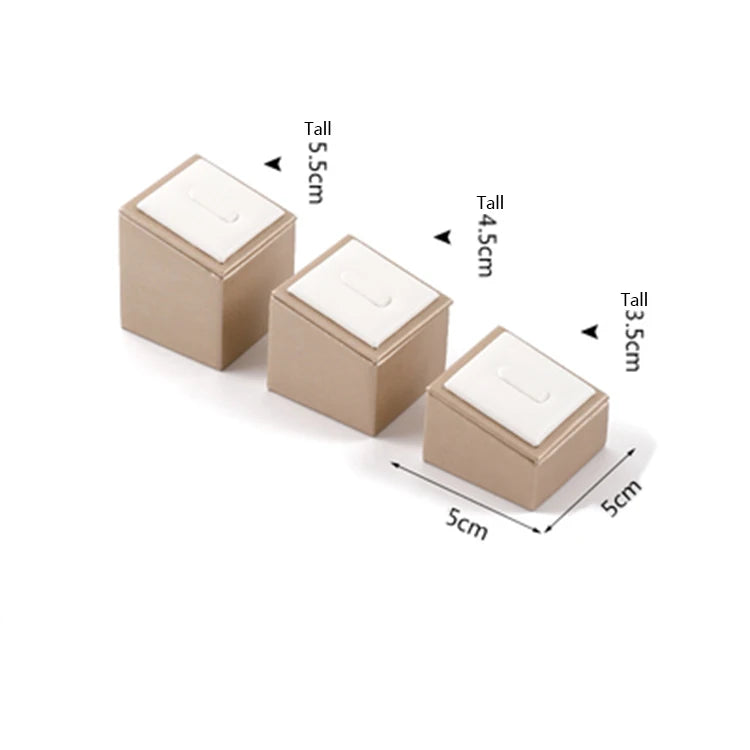 Pu Leather Hand Jewelry Ring Display Pedestal Stand