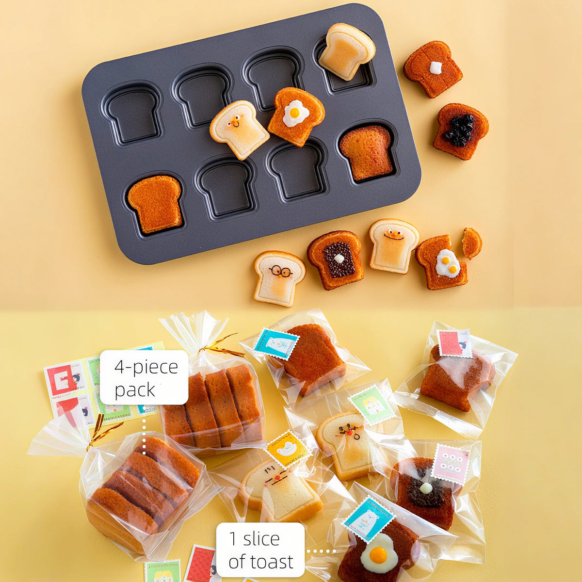 Cavity Toast Molds Jam Sandwich Bread Loaf Pan