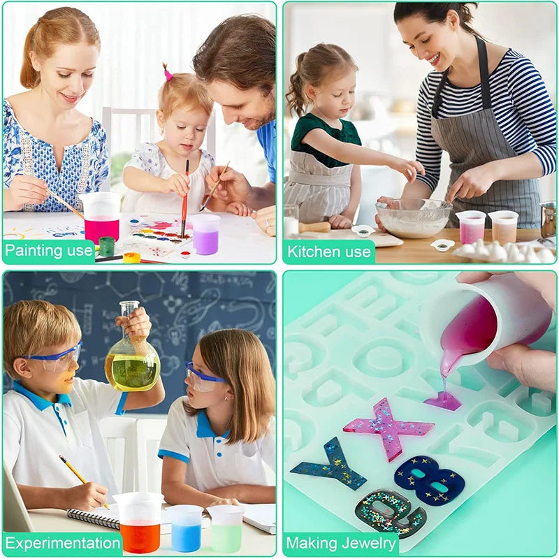 Silicone Mixing Measuring Cups Uv Resin Mold Paint