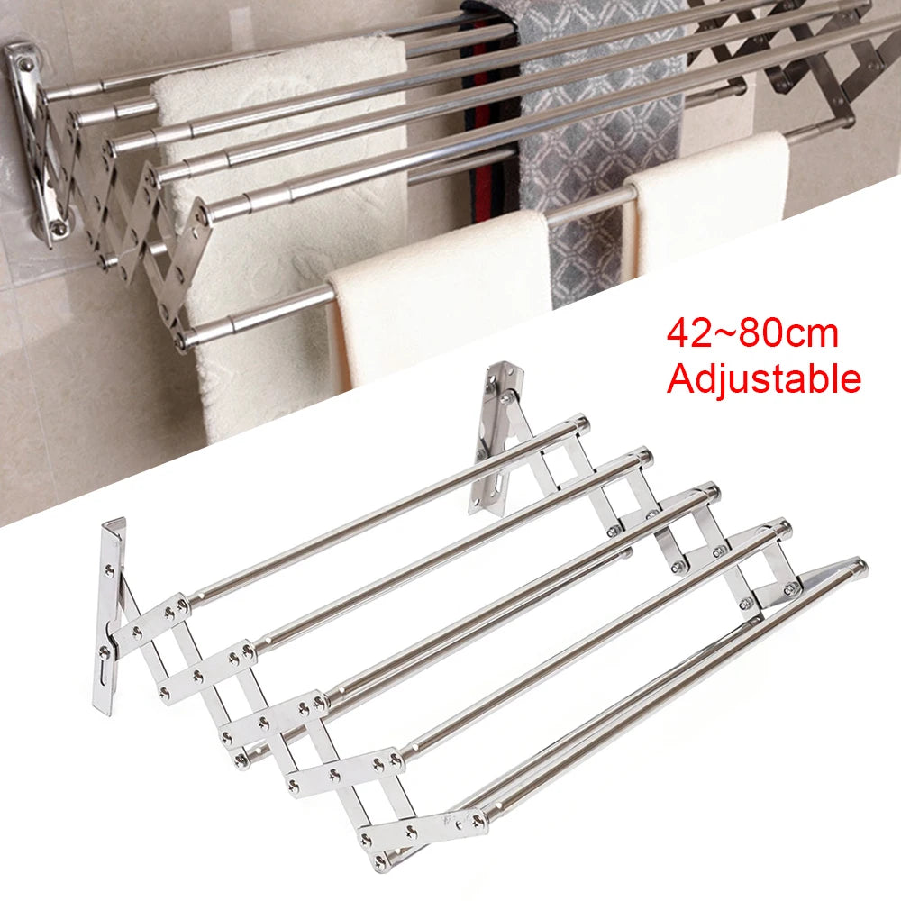 Stainless Steel Wall Mounted Laundry Drying Rack Length