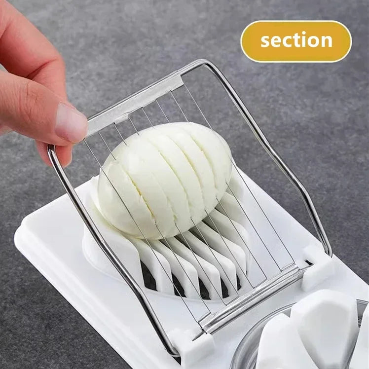 Egg Cutter Stainless Steel Egg Slicer Sectioner Cutter