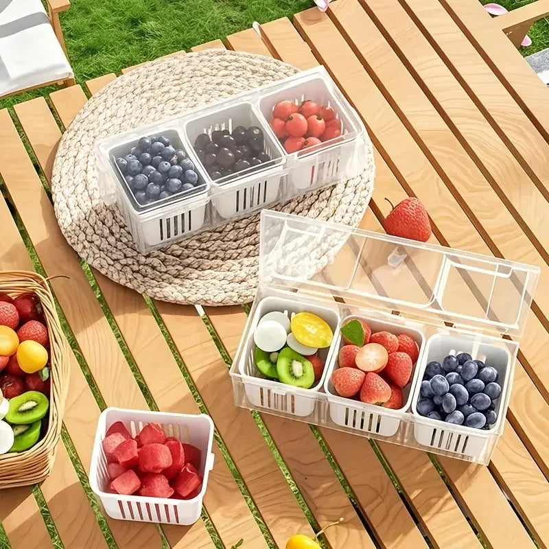 Of Food Storage Containers Square Transparent Compartments